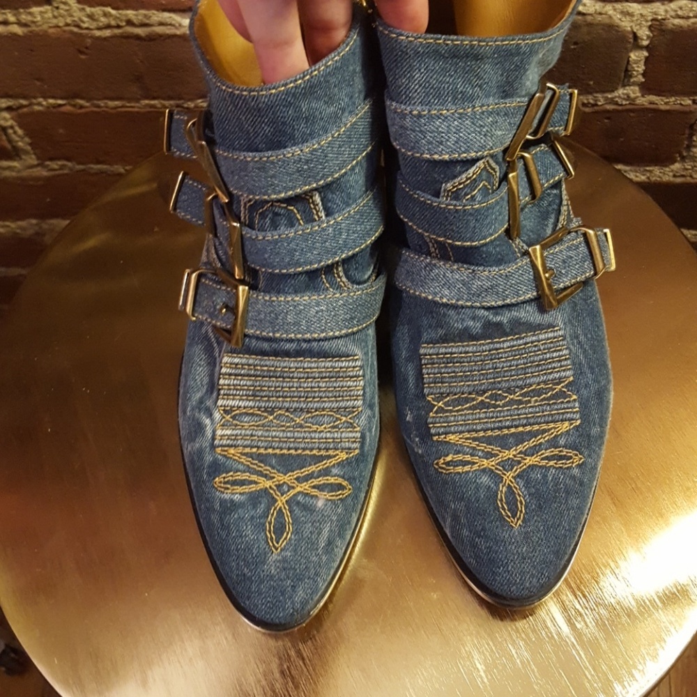Chloe Susanna Denim Boots